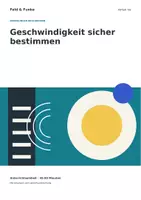 Vorschau - Arbeitsblätter - Geschwindigkeit sicher bestimmen | Physik Klasse 7/8 | Experiment und Arbeitsblätter - Deckblatt