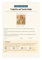 Vorschau - Unterrichtsreihen - Tradwifes auf Social Media: Rollenbilder, Inszenierung, Werbung und Rechte von Frauen – Arbeitsheft in einfacher Sprache | Hauptschule, Mittelschule, G-Niveau | Förderschule, Inklusion & DaZ | Klasse 8–10 - Seite 1