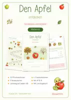 Vorschau - Stundenentwürfe - Stationenlernen | Den Apfel entdecken | Klasse 2 - 4 | Sachunterricht - Deckblatt