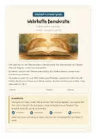 Vorschau - Unterrichtsreihen - Wehrhafte Demokratie – Extremismus erkennen: Weimar, Parteiverbot, Verfassungsschutz, Warnzeichen im Netz – Arbeitsheft in einfacher Sprache | Förderschule, Inklusion & DaZ | Klasse 9–10 - Seite 1