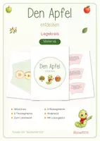 Vorschau - Stationenlernen - Legekreis | Den Apfel entdecken | Klasse 2 - 4 | Sachunterricht - Deckblatt