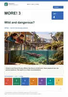 Vorschau - Stundenentwürfe - MORE! 3 Unit 4 (LP 2023) • ENGLIVA SPEAK: Wild and dangerous? – Partnerarbeit (Information Gap) - Deckblatt