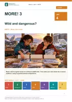 Vorschau - Stundenentwürfe - MORE! 3 Unit 4 (LP 2023) • ENGLIVA WRITE: Wild and dangerous? – Geführtes Schreiben (Film Review) - Deckblatt