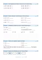 Vorschau - Arbeitsblätter - Mathematikprobe Klasse 4 Übungsprobe zu Stellenwerten, Punkt vor Strich, Fehlersuche und Dreierkette, mit Lösungen Klasse 4 - Seite 2
