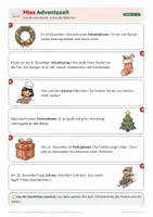 Vista previa - Unidades / Secuencias / Situaciones de Aprendizaje - Weihnachtsbraeuche_Lesen_A1_Kinder_Mias_Adventszeit_Pilar_Lucas - página 1