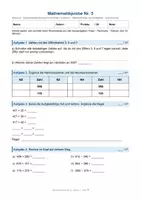 Vorschau - Arbeitsblätter - Mathematikprobe Klasse 4 Übungsprobe mit erhöhtem Anspruch: Zahlen bis 1000, Fachbegriffe, Skizze und mehrschrittige Sachaufgaben, mit Lösungen Klasse 4 - Seite 1