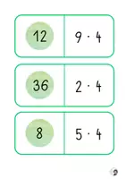 Vorschau - Spiele - Malreihen-Domino Einmaleins von 4 - Seite 2