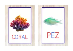 Vista previa - Juegos / Gamificación - PACK DEL OCÉANO - 22 recursos (letra de imprenta) - página 1