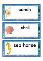 Vista previa - Tarjetas / Manipulativos - INGLÉS - Lecto-escritura minúscula de imprenta (océano) - página 3