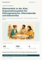 Vorschau - Anderer Materialtyp - Elternarbeit in der Kita: Organisationspaket für Elterngespräche, Elternabende und Elterninfos - Deckblatt