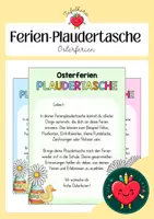 Vorschau - Anderer Materialtyp - Ferien-Plaudertasche zu den Osterferien/Frühlingsferien - Deckblatt