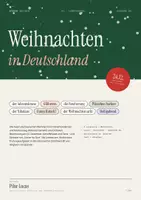 Vista previa - Unidades / Secuencias / Situaciones de Aprendizaje - Weihnachten in Deutschland – Landeskunde DaF B1 | Lesen, Schreiben, Sprechen | Jugendliche & Erwachsene - Portada