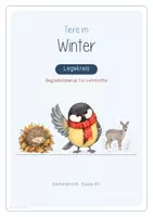 Vorschau - Stationenlernen - Tiere im Winter | Legekreis | Klassen 2, 3 & 4 - Seite 1