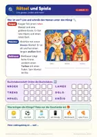 Vista previa - Unidades / Secuencias / Situaciones de Aprendizaje - Die_Heiligen_Drei_Koenige_Kinder-Arbeitsblätter: Lesen, Rätsel, Sternsinger & Krone basteln | DaF Kinder A1–A2 - página 2