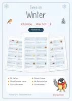 Vorschau - Stundenentwürfe - Tiere im Winter | Ich habe... Wer hat...? | Klassen 2, 3 & 4 - Deckblatt