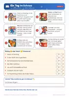 Vista previa - Unidades / Secuencias / Situaciones de Aprendizaje - Winter Arbeitsblätter Kinder: Wimmelbild, Lesen, Bingo, Brettspiel, Ausmalen & Basteln | DaF A1–A2 - página 3