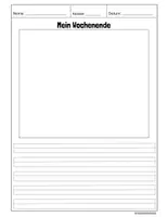 Vorschau - Arbeitsblätter - Meine Wochenende Klasse 1 und 2 (DAZ auch für Klasse 3 und höher) - Seite 2