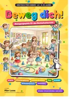 Vista previa - Unidades / Secuencias / Situaciones de Aprendizaje - Bewegungsspiele DaF Kinder: 12 Spiele, Bewegungskarten, Würfel, Bingo & Bewegungspausen | Deutsch A1 - Portada