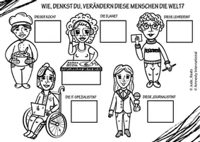 Vorschau - Mal- und Bastelvorlagen - Malbuch: Aktiv für Menschenrechte - Seite 2