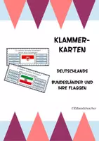 Vorschau - Spiele - Klammerkarten Flaggen Bundesländer Deutschlands - Deckblatt