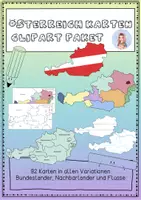 Vorschau - selbst erstellte Cliparts/Grafiken - Clipart Megapaket Alle 223 Österreich Karten - Seite 3