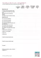Vorschau - Arbeitsblätter - Arbeitsblatt - teacher feedback Oberstufe Englisch - Seite 3