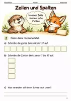 Vorschau - Arbeitsblätter - Hundertertafel – Mathe-Arbeitsheft Klasse 2 - Seite 1