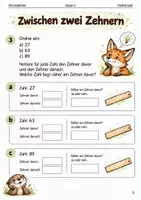 Vorschau - Arbeitsblätter - Zahlenstrahl bis 100 – Arbeitsheft Klasse 2 - Seite 2
