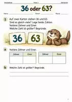 Vorschau - Arbeitsblätter - Zahlendreher – Mathe-Arbeitsheft Klasse 2 - Deckblatt