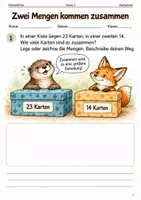 Vorschau - Arbeitsblätter - Addition und Subtraktion – 5 Hefte Klasse 2 - Seite 1