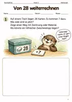 Vorschau - Arbeitsblätter - Addition über den Zehner – Arbeitsheft Klasse 2 - Deckblatt