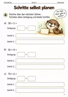Vorschau - Arbeitsblätter - Addition über den Zehner – Arbeitsheft Klasse 2 - Seite 3