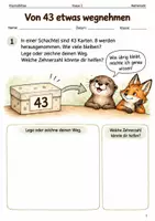 Vorschau - Arbeitsblätter - Subtraktion über den Zehner – Arbeitsheft Klasse 2 - Deckblatt