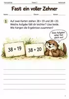 Vorschau - Arbeitsblätter - Runde Hilfsaufgaben – Mathe-Arbeitsheft Klasse 2 - Deckblatt