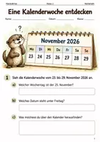 Vorschau - Arbeitsblätter - Kalender November Dezember 2026 – Heft Klasse 2 - Deckblatt