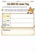Vorschau - Arbeitsblätter - Wetterdaten im Bilddiagramm – Heft Klasse 2 - Seite 2