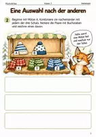 Vorschau - Arbeitsblätter - Kombinationen im Winterladen – Heft Klasse 2 - Seite 1