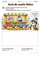 Vorschau - Arbeitsblätter - Kombinationen im Winterladen – Heft Klasse 2 - Seite 2