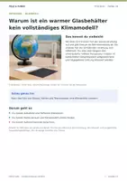 Vorschau - Arbeitsblätter - Strahlungsbilanz und Treibhauseffekt unterscheiden | Physik Klasse 7/8 | Experiment und Arbeitsblätter - Seite 1