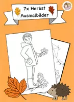 Vorschau - Stundenentwürfe - 5 Kunstideen für den Herbst, Paket Kunstunterricht, Herbst Grundschule fertige Kunststunden - Seite 1
