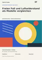 Vorschau - Arbeitsblätter - Physik EF | Freien Fall und Luftwiderstand als Modelle vergleichen | Unterrichtseinheit mit Lösungen - Deckblatt