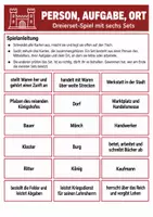 Vorschau - Arbeitsblätter - Mittelalter & Ständeordnung – 3 Lernspiele Geschichte Klasse 7–8 - Seite 1