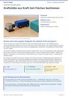 Vorschau - Arbeitsblätter - Physik EF | Kraftstöße aus Kraft Zeit Flächen bestimmen | Unterrichtseinheit mit Lösungen - Seite 1