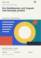 Vorschau - Stationenlernen - Physik EF | Ein Stoßdossier mit Impuls und Energie prüfen | Experimentierwerkstatt mit Lösungen - Deckblatt