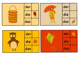 Vorschau - Bildkarten - Herbst Klammerkarten, Herbst 1.Klasse, Deutsch Herbst, Artikel Herbst, der die das Herbst - Seite 2