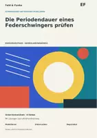Vorschau - Arbeitsblätter - Physik EF | Die Periodendauer eines Federschwingers prüfen | Unterrichtseinheit mit Lösungen - Deckblatt
