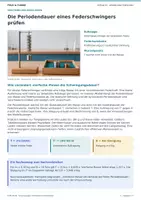 Vorschau - Arbeitsblätter - Physik EF | Die Periodendauer eines Federschwingers prüfen | Unterrichtseinheit mit Lösungen - Seite 1