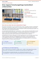 Vorschau - Arbeitsblätter - Physik EF | Eine eigene Forschungsfrage kontrolliert untersuchen | Unterrichtseinheit mit Lösungen - Seite 1