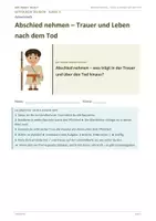 Vorschau - Stundenentwürfe - Religion: Arbeitsheft - Trauer, Abschied, Leben nach dem Tod - Deckblatt