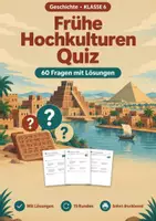 Vorschau - Arbeitsblätter - Frühe Hochkulturen: Stadtbildung, Quiz, Klasse 6 - Deckblatt